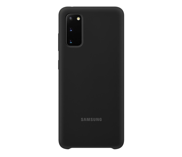Etui Silicone Cover do Samsung Galaxy S20 czarne - 544130 - zdjęcie